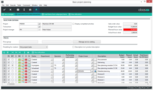 screenshot of abas ERP